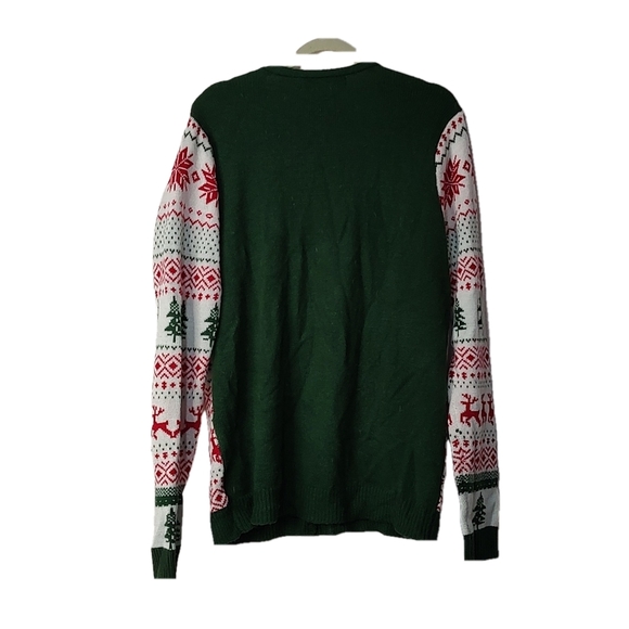 Jolly Sweaters Faux Necktie Sweater Size L - Picture 2 of 4